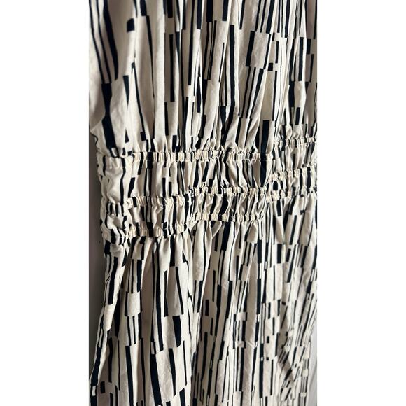 Anthropologie Somerset Maxi Dress Poplin Halter Edition Women’s XS Ivory Black - Picture 7 of 13